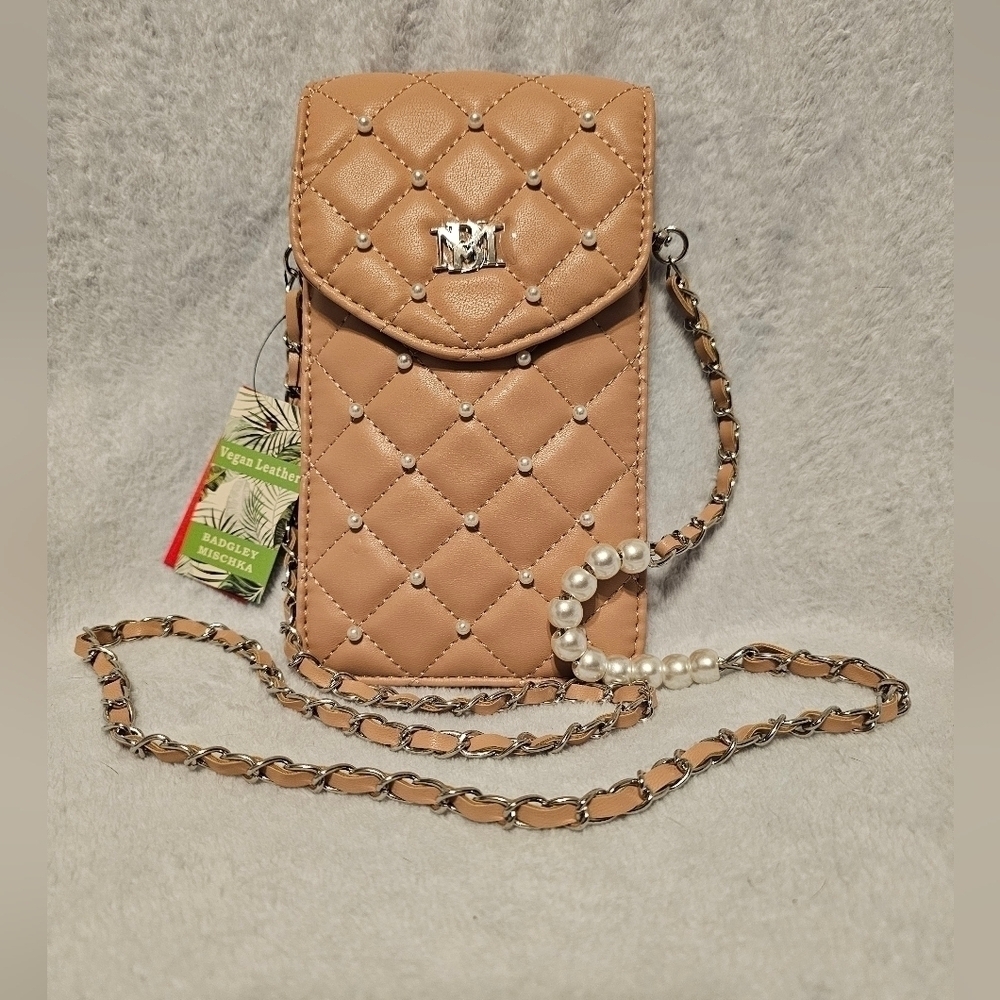 NWT Badgley Mischka Phone Holder/Crossbody Bag - Picture 1 of 4